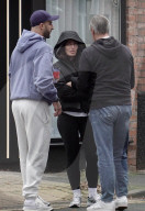 EXCLUSIVE: Kyle Walker And Annie Kilner Enjoy A Stroll Around Alderley Edge In Cheshire After Grabbing A Coffee From Cafe Nero - 10 Nov 2025