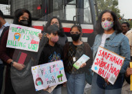 Protest Against Air Pollution In New Delhi
