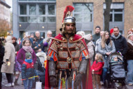 Traditional Martinszug Procession In Duesseldorf