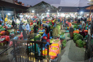 Bustling Market Of Kalimati Vegetable Market, Nepal