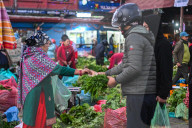 Bustling Market Of Kalimati Vegetable Market, Nepal
