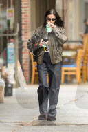 *EXCLUSIVE* Irina Shayk Steps Out in Style for a Coffee Run With Her Dog in New York