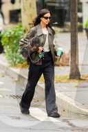 *EXCLUSIVE* Irina Shayk Steps Out in Style for a Coffee Run With Her Dog in New York