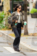 *EXCLUSIVE* Irina Shayk Steps Out in Style for a Coffee Run With Her Dog in New York