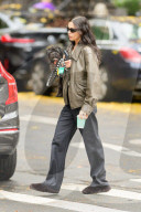 *EXCLUSIVE* Irina Shayk Steps Out in Style for a Coffee Run With Her Dog in New York