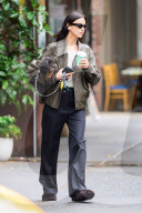 *EXCLUSIVE* Irina Shayk Steps Out in Style for a Coffee Run With Her Dog in New York