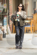 *EXCLUSIVE* Irina Shayk Steps Out in Style for a Coffee Run With Her Dog in New York