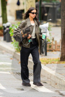 *EXCLUSIVE* Irina Shayk Steps Out in Style for a Coffee Run With Her Dog in New York