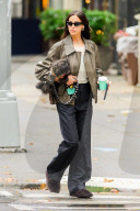 *EXCLUSIVE* Irina Shayk Steps Out in Style for a Coffee Run With Her Dog in New York