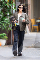 *EXCLUSIVE* Irina Shayk Steps Out in Style for a Coffee Run With Her Dog in New York
