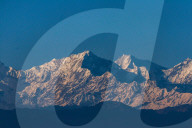 A Stunning Panoramic Scenic View Of The Mountain Range From Kathmandu, Nepal