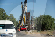 Construction Of The Mexico-Queretaro Train Station