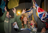 Stop The Hate the pro-Israel campaign group protest outside the Bob Vylan concert at the O2 Forum, Kentish Town, London.