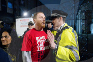Stop The Hate the pro-Israel campaign group protest outside the Bob Vylan concert at the O2 Forum, Kentish Town, London.