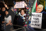 Stop The Hate the pro-Israel campaign group protest outside the Bob Vylan concert at the O2 Forum, Kentish Town, London.