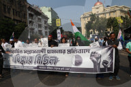  Protest March Against The Delhi Car Blast In Kolkata, India - 12 Nov 2025