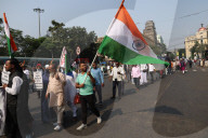  Protest March Against The Delhi Car Blast In Kolkata, India - 12 Nov 2025