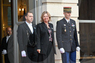 Yael Braun-Pivet Welcomes Mahmoud Abbas At The National Assembly - Paris