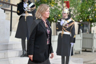 Yael Braun-Pivet Welcomes Mahmoud Abbas At The National Assembly - Paris