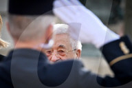 Yael Braun-Pivet Welcomes Mahmoud Abbas At The National Assembly - Paris