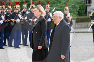 Yael Braun-Pivet Welcomes Mahmoud Abbas At The National Assembly - Paris