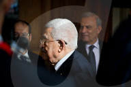 Yael Braun-Pivet Welcomes Mahmoud Abbas At The National Assembly - Paris