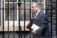 Prime Minister Kier Starmer Leaving For PMQs