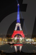 Tricolor Eiffel Tower To Honor Victims Of 2015 Terrorist Attacks