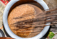 Puffed Rice - Wood-fired Mud Stove - Food Prepared In Clay Pots In The Ancient Way