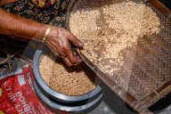 Puffed Rice - Wood-fired Mud Stove - Food Prepared In Clay Pots In The Ancient Way