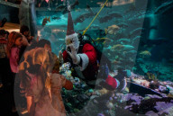 Santa Claus at the Vancouver Aquarium - Canada