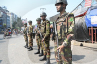 Protest Against Nationwide Lockdown Declared By The Bangladesh Awami League In Dhaka.