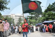 Protest Against Nationwide Lockdown Declared By The Bangladesh Awami League In Dhaka.
