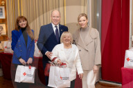 NO TABLOID - Monaco National Day Gifts Distribution at the Red Cross