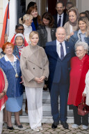 NO TABLOID - Monaco National Day Gifts Distribution at the Red Cross