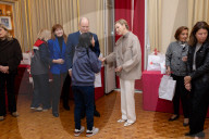 NO TABLOID - Monaco National Day Gifts Distribution at the Red Cross