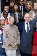NO TABLOID - Monaco National Day Gifts Distribution at the Red Cross