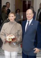 NO TABLOID - Monaco National Day Gifts Distribution at the Red Cross