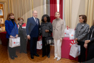 NO TABLOID - Monaco National Day Gifts Distribution at the Red Cross