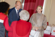 NO TABLOID - Monaco National Day Gifts Distribution at the Red Cross