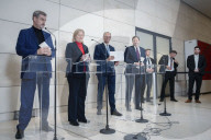 Pressekonferenz des Koalitionsausschusses in Berlin