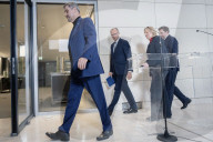 Pressekonferenz des Koalitionsausschusses in Berlin