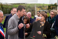 Minister Of Agriculture Annie Genevard Visits The Chantalois Fruit Farm In Chavaniere France