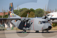 The Spanish Air Force CASA C-212-100 Aviocar commemorating the 1.5 million parachute jumps
