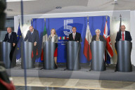 Pressestatement beim Treffen der "Group of Five"