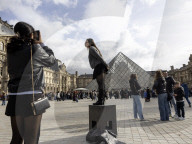 Atmosphere Around Louvres Museum Following Robbery - Paris