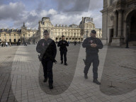 Atmosphere Around Louvres Museum Following Robbery - Paris