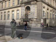 Atmosphere Around Louvres Museum Following Robbery - Paris