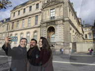 Atmosphere Around Louvres Museum Following Robbery - Paris
