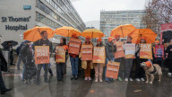 Resident Doctors Picket  Guys & St. Thomas' hospital